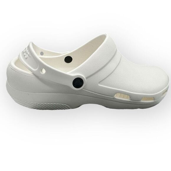 NWOT Crocs Unisex Work Specialist II Vent Clog White Size 13 - Picture 2 of 9